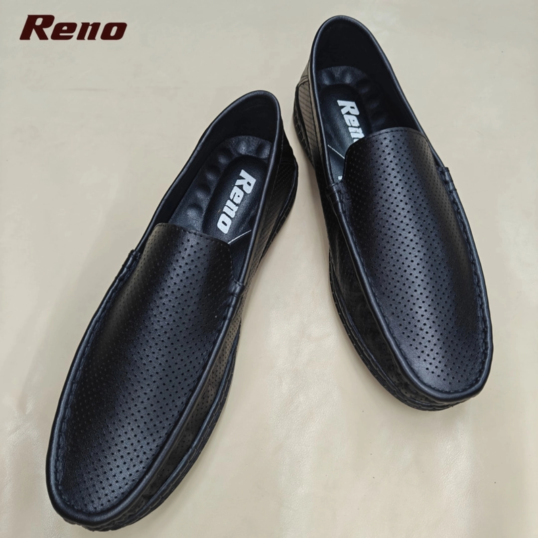 Reno Leather Casual-Loafer-Black-RL3104